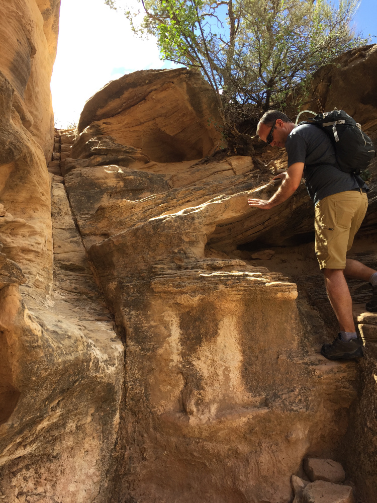 The hike I did to Druids Arch included some unexpected climbing. - Canyonlands NP, UT